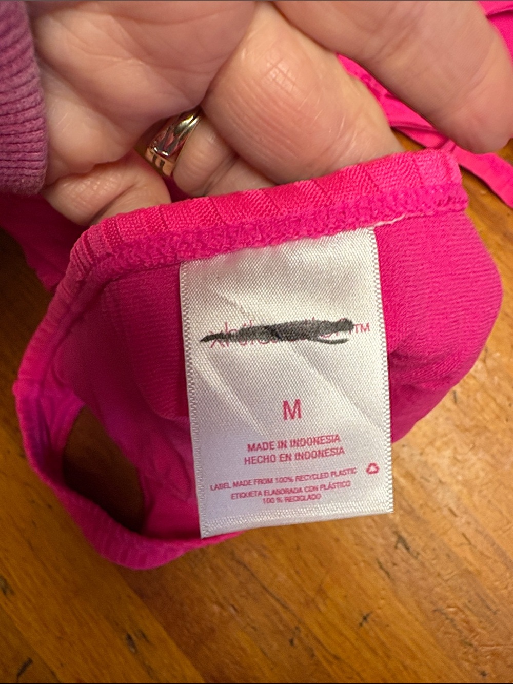 Xhilaration Hot Pink Ribbed Bikini Set - Picture 3 of 3